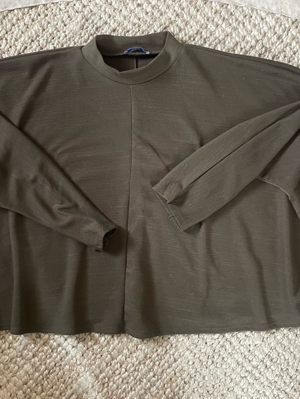 Women’s Olive Green Draped Top